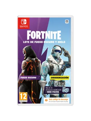 Carátula de Fortnite Lote de Fuego Oscuro y Hielo