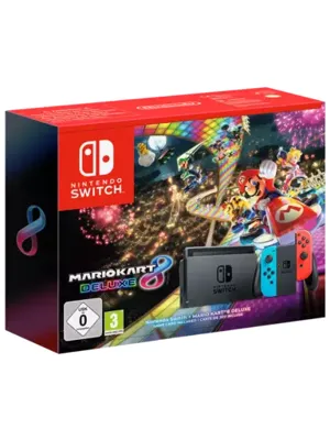 Carátula de Nintendo Switch + Mario Kart 8 Deluxe